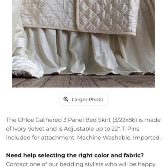 Lili Alessandra Chloe Bed Skirt - Picture 1 of 3